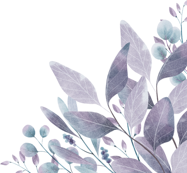 Blue Vibrant Leaf Background